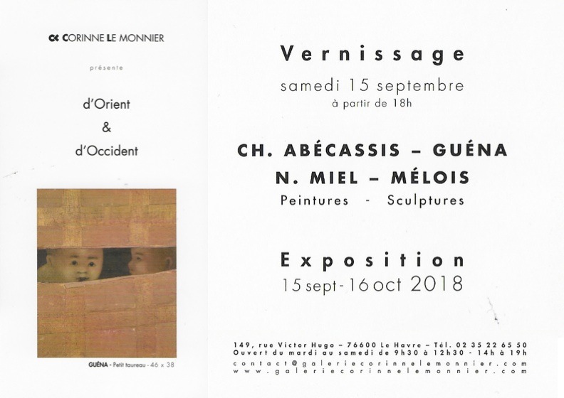 Exposition Galerie Corinne Le Monnier